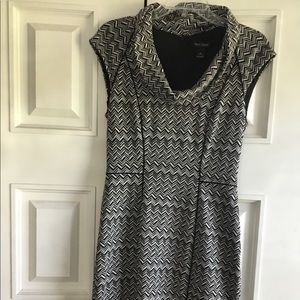 White House Black Market sleeveless Cow neck dress